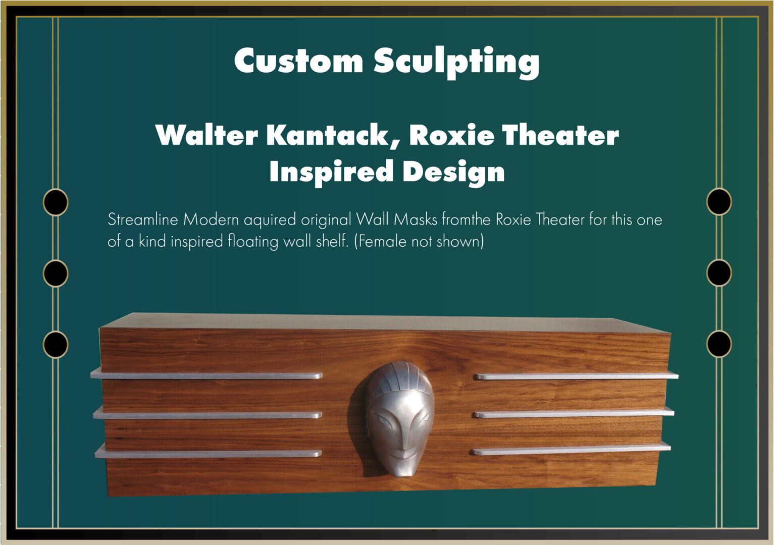Custom Sculpting Walter Kantack and Roxie Theater