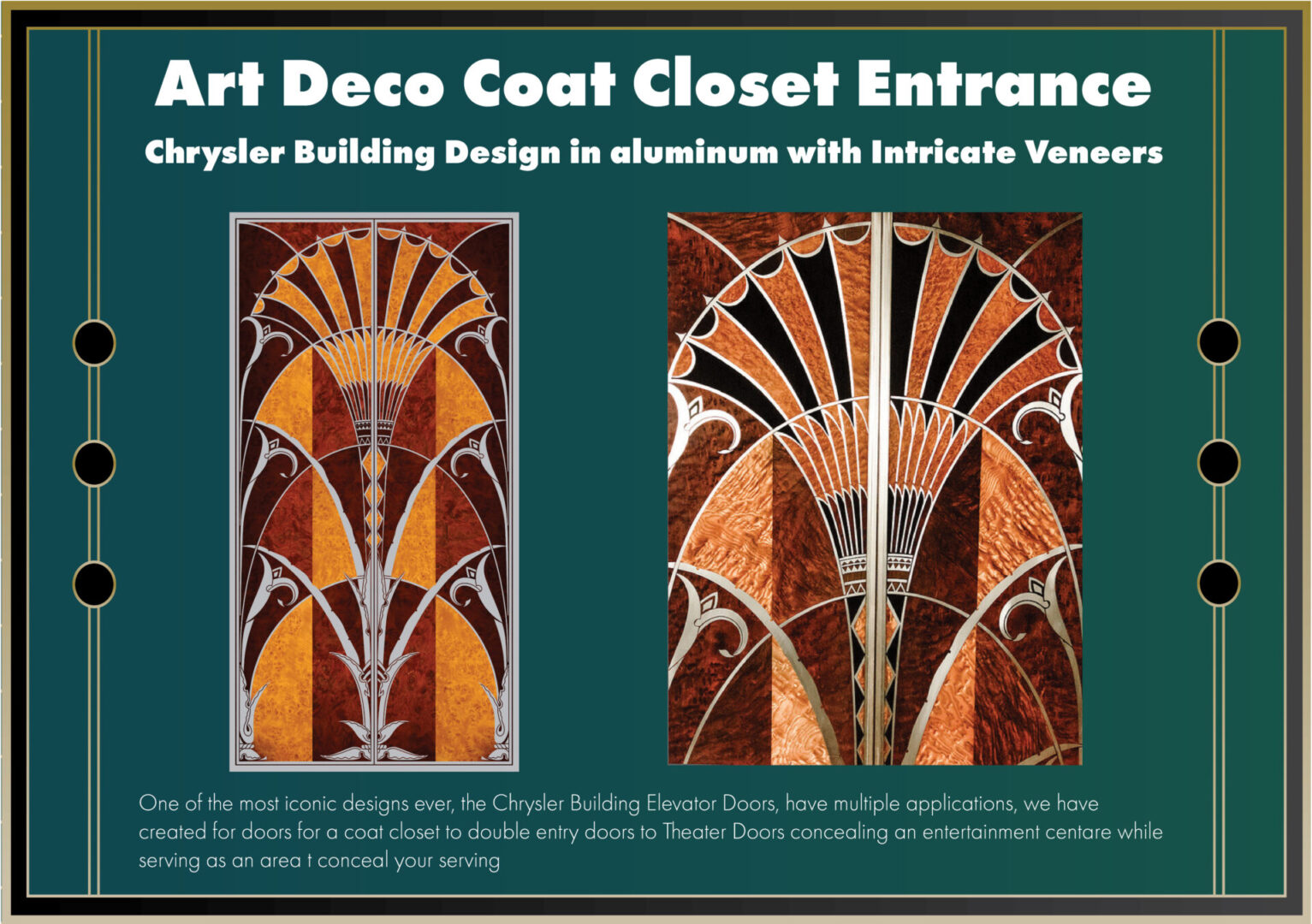 Chrysler Building Design Art Deco Coat Closet Entrance