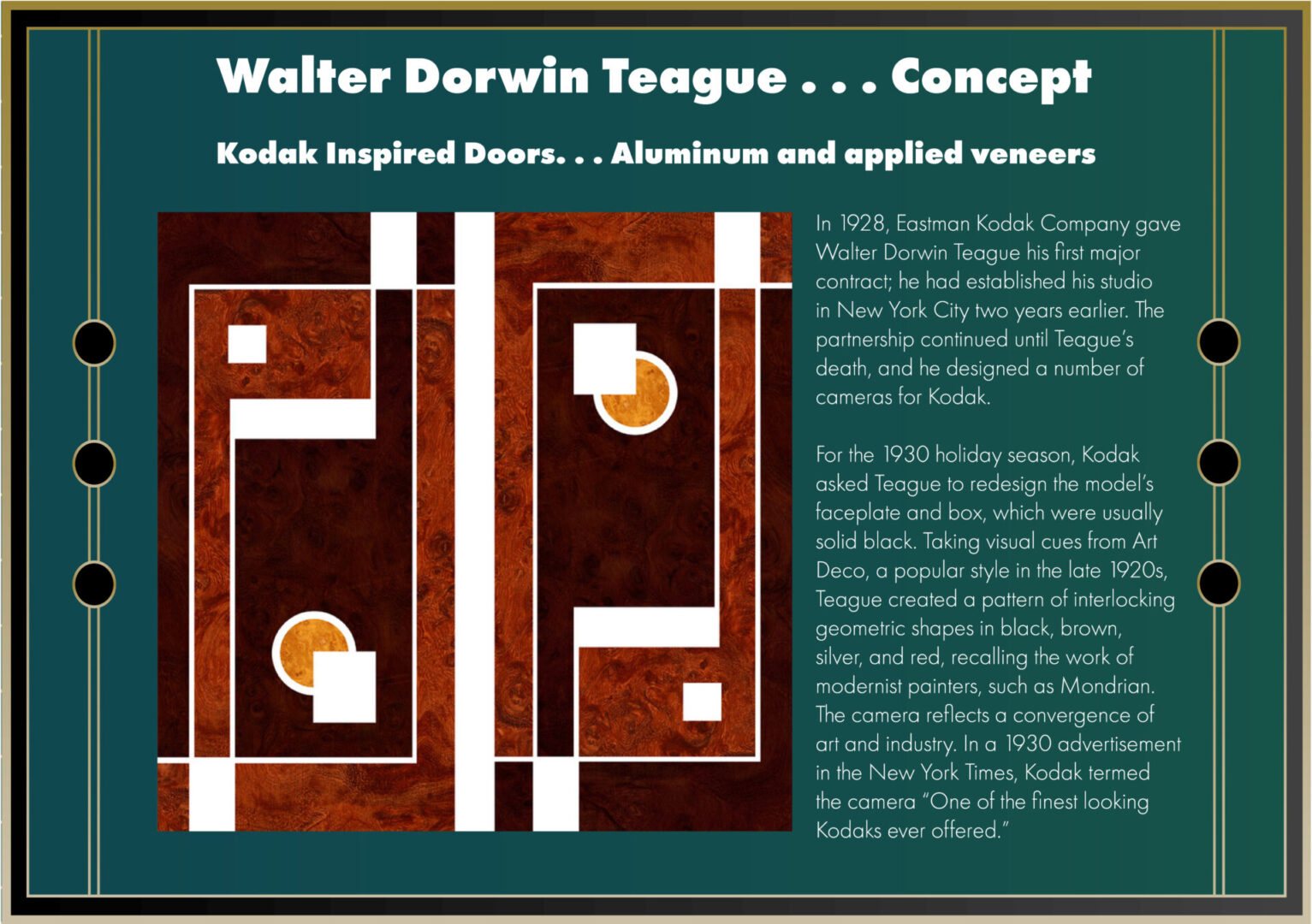 Kodak Inspired Doors by Walter Dorwin Teague
