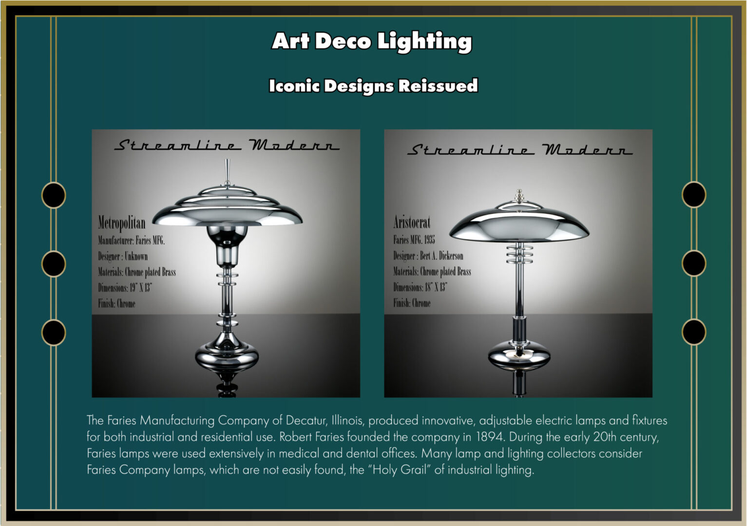 Iconic Art Deco Lighting Designs Reissued
