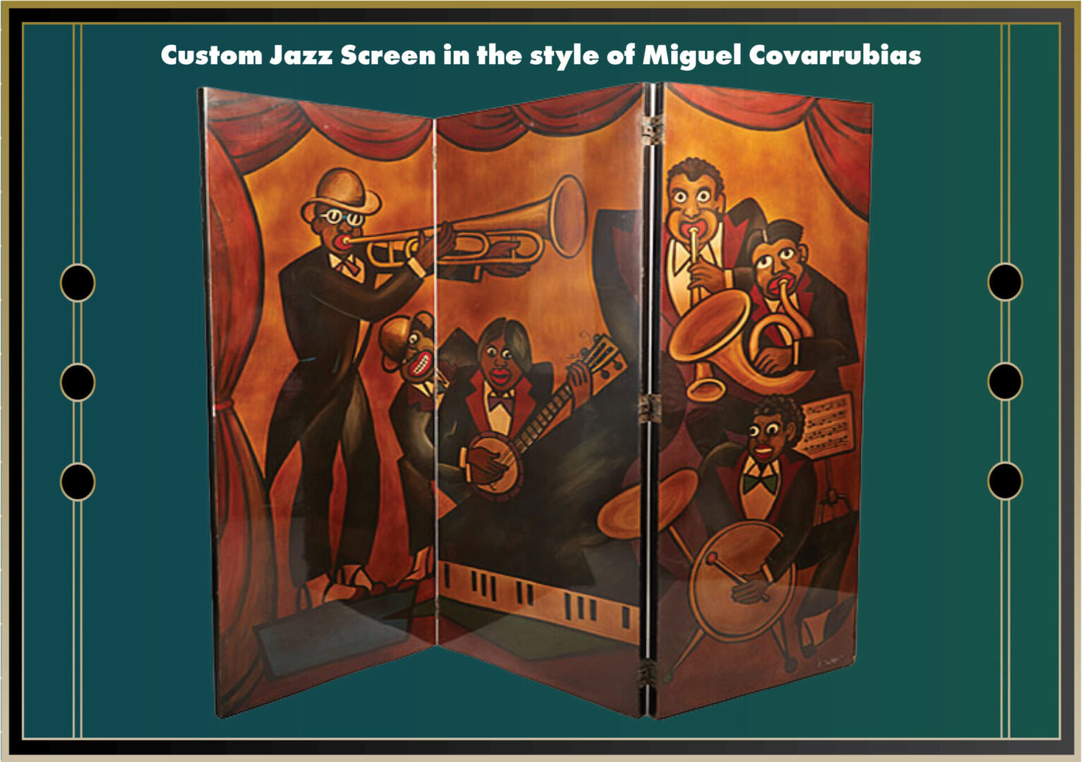 Custom Jazz Screen inspired by Miguel Covarrubias