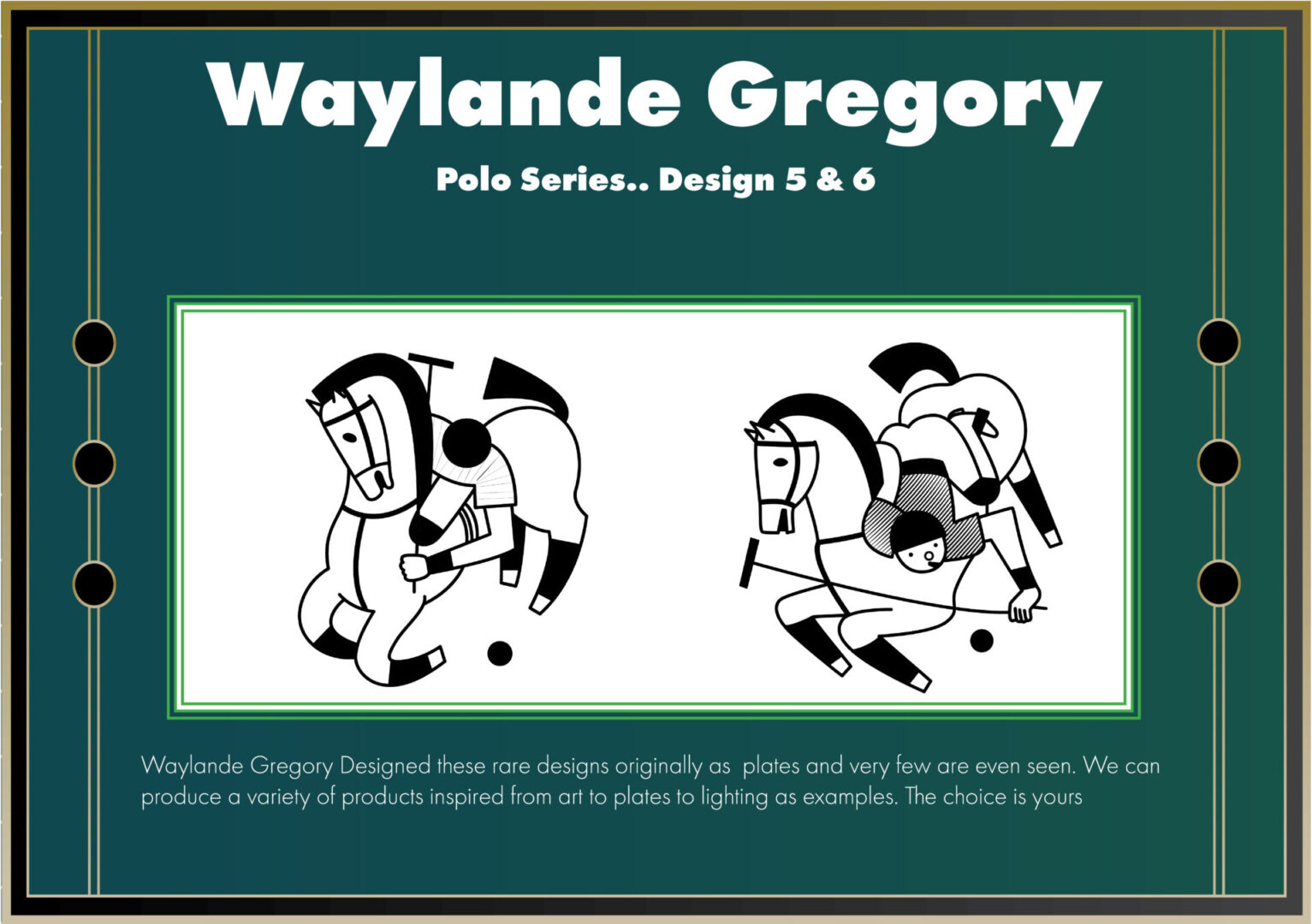 Polo Series Twin Designs by Waylande Desantis Gregory