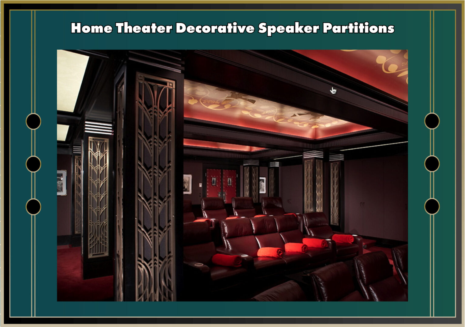 Home Theater Decorative Speaker Partitions