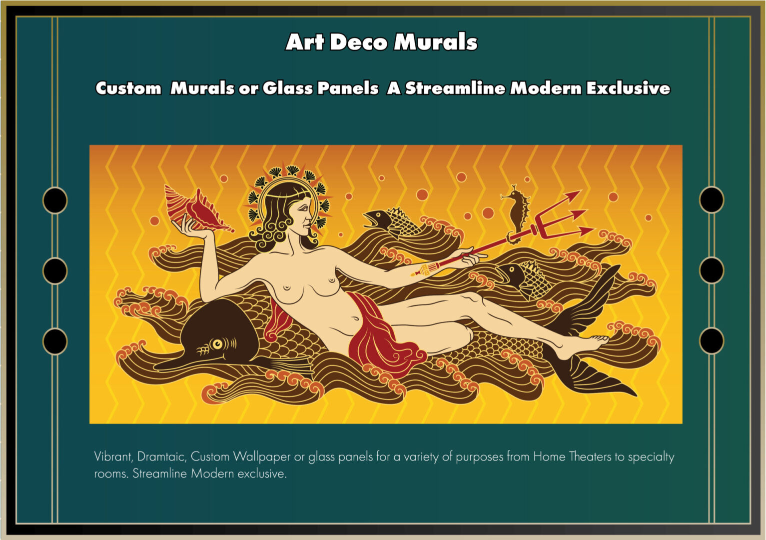 Modern Exclusive Art Deco Murals available