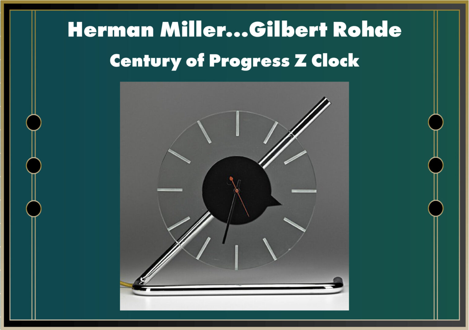Century of Progress Rohde Z Clock