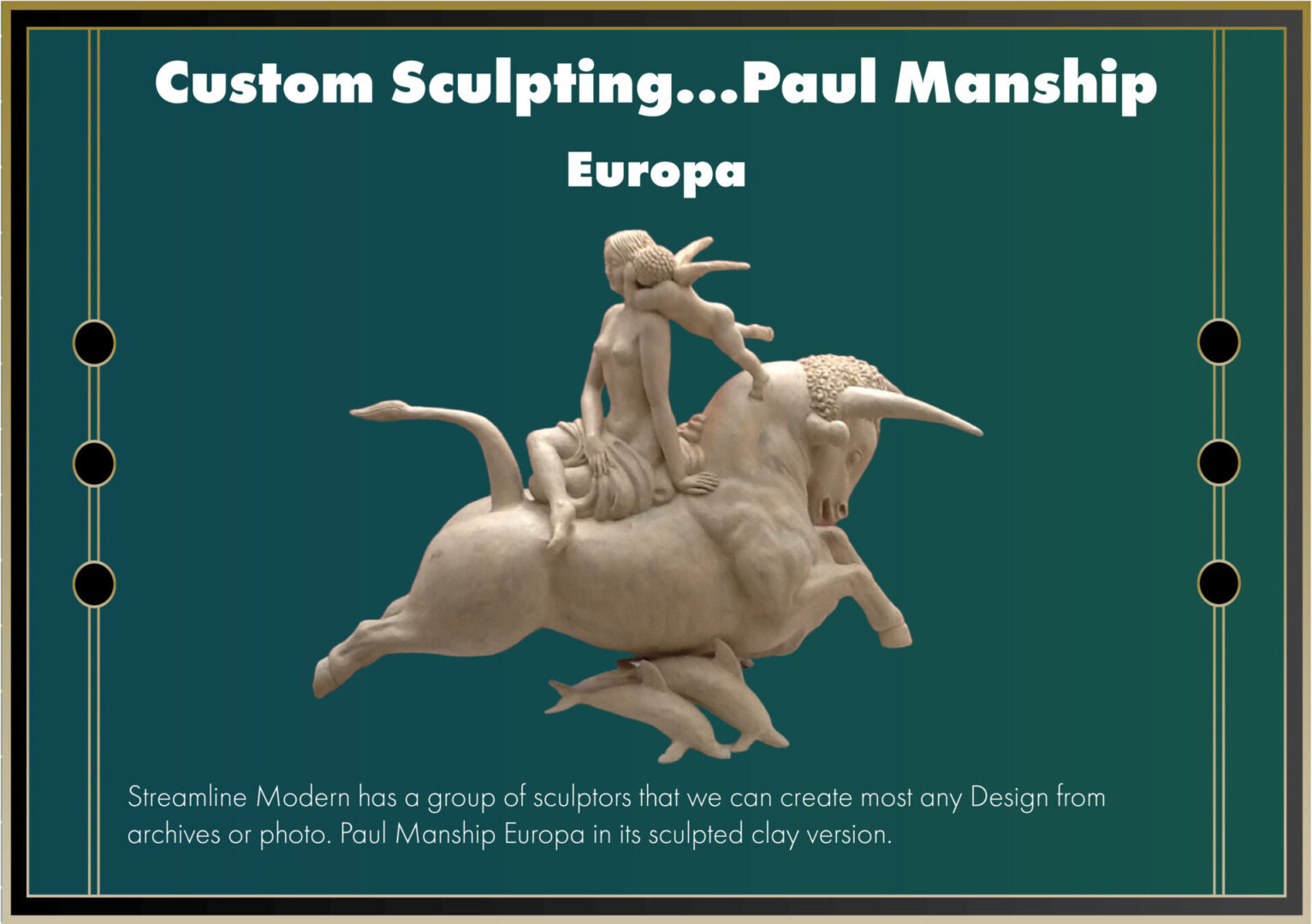 Custom Sculpture named Europa created by Paul Manship