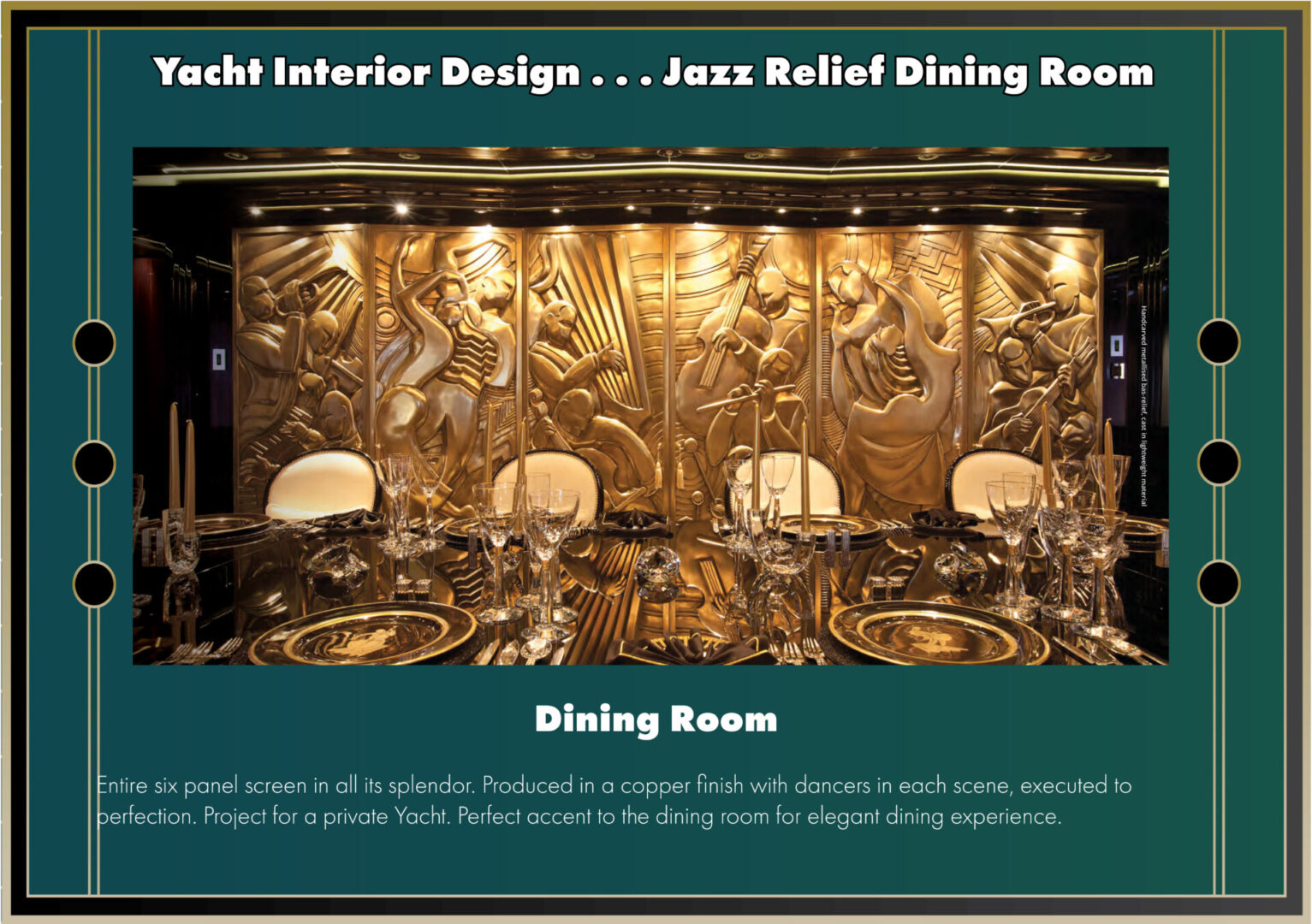 Yacht Interior Design Jazz Dining Room