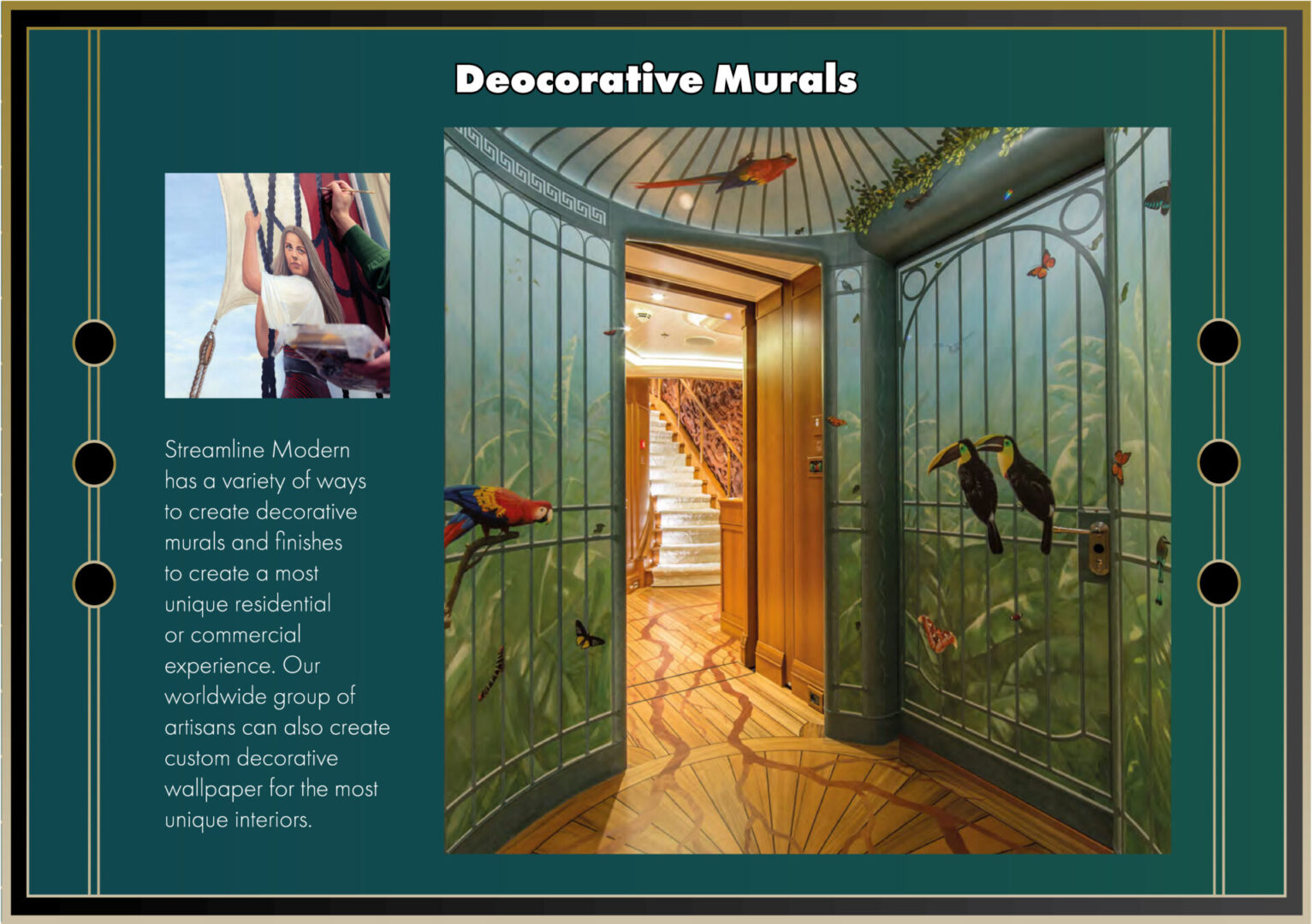 Decorative Murals Information Poster